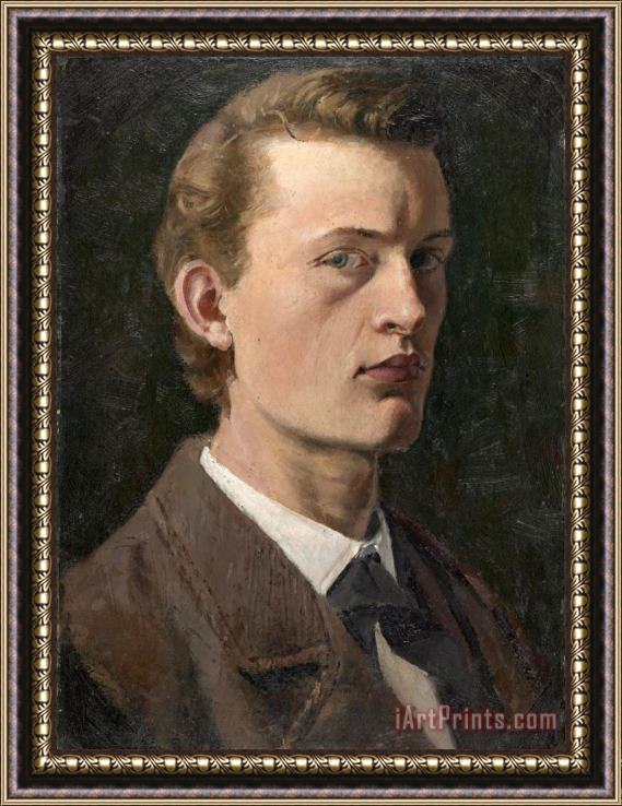Edvard Munch Self Portrait Framed Print