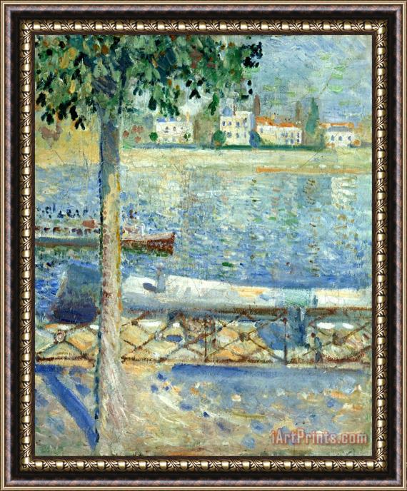Edvard Munch The Seine at Saint Cloud Framed Painting