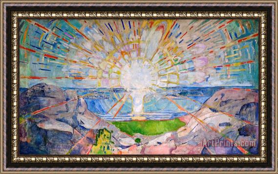 Edvard Munch The Sun Framed Print