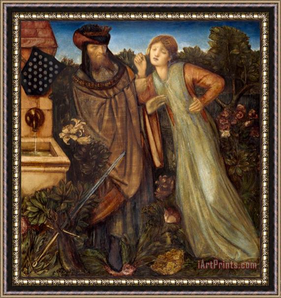 Edward Burne Jones King Mark And La Belle Iseult Framed Painting