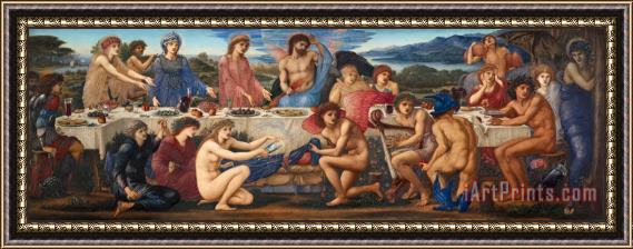Edward Burne Jones The Feast of Peleus Framed Painting