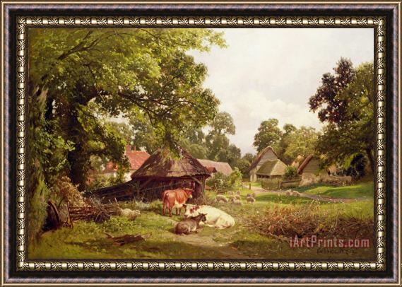 Edward Henry Holder A Cottage Home in Surrey Framed Print