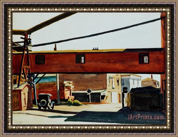 Edward Hopper Box Factory Framed Painting