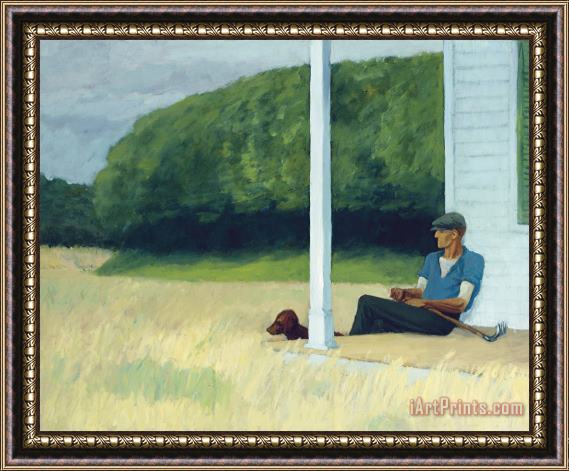 Edward Hopper Clamdigger Framed Painting