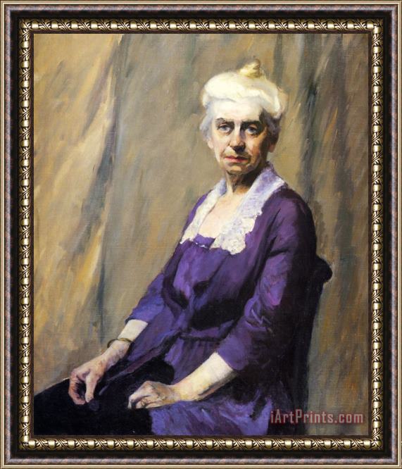 Edward Hopper Elizabeth Griffiths Smith Hopper The Artist's Mother 1916 Framed Painting