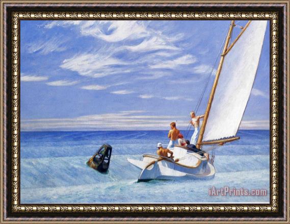Edward Hopper Ground Swell Framed Painting