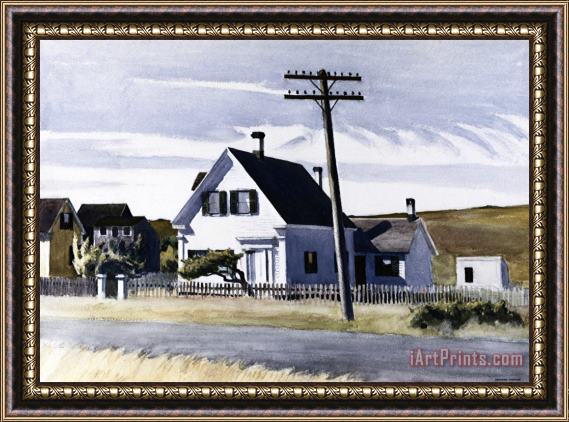 Edward Hopper Lombard's House Framed Print