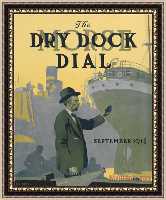 Edward Hopper Morse Dry Dock Dial Framed Print