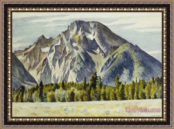 Edward Hopper Mount Moran Framed Print