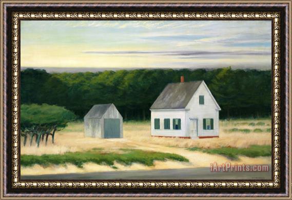 Edward Hopper October on Cape Cod Framed Painting
