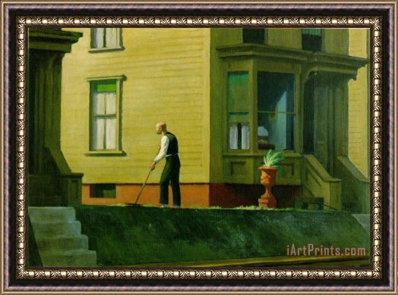 Edward Hopper Pennsylvania Coal Town Framed Print