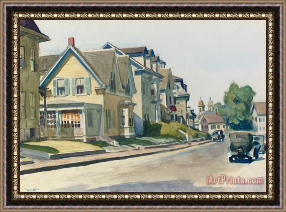 Edward Hopper Prospect Street Framed Print