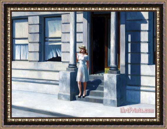 Edward Hopper Summertime Framed Painting
