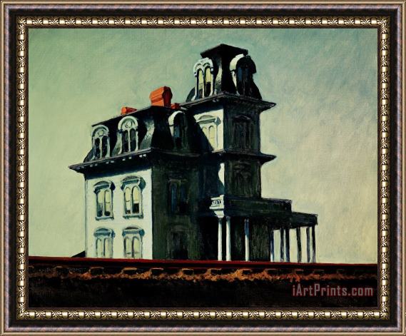 Edward Hopper The House By The Railroad Framed Painting