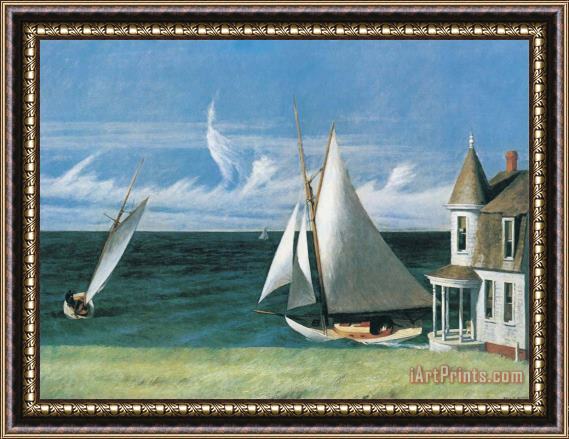 Edward Hopper The Lee Shore Framed Painting