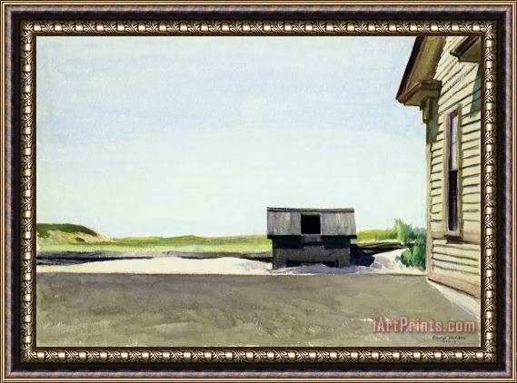 Edward Hopper Truro Station Coal Box Framed Print