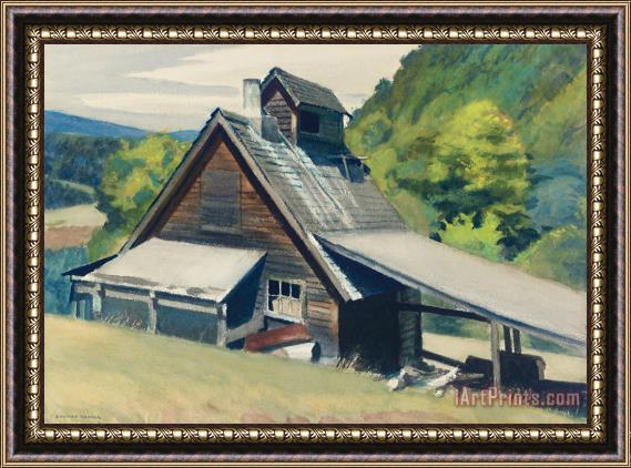 Edward Hopper Vermont Sugar House Framed Print