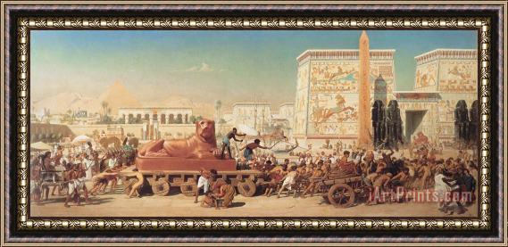 Edward John Poynter Israel in Egypt Framed Painting