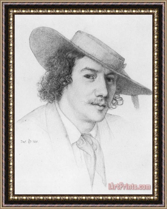 Edward John Poynter Portrait of Whistler Framed Painting