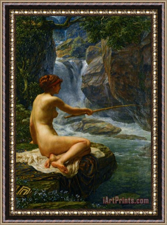 Edward John Poynter The Nymph of The Stream Framed Painting