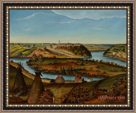Edward K Thomas View Of Fort Snelling Framed Print