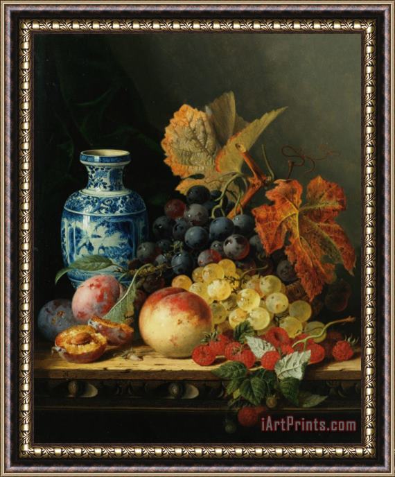 Edward Ladell Still Life with Chinese Vase Framed Print