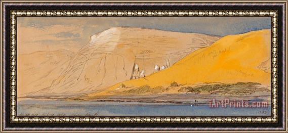 Edward Lear Abu Simbel, 10 30 Am, 9 February 1867 (383) Framed Painting