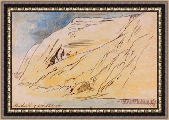 Edward Lear Abu Simbel, 9 00 Am, 8 February 1867 (372a) Framed Painting