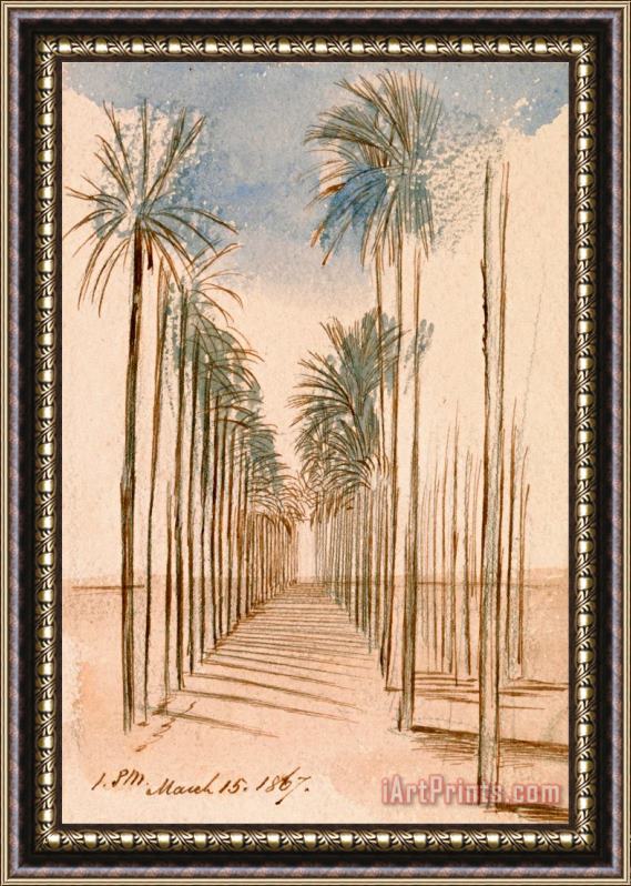 Edward Lear Avenue of Trees Framed Painting