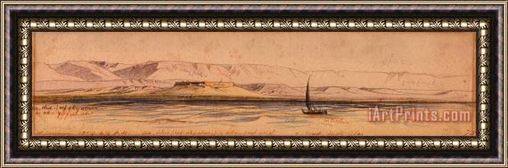 Edward Lear Boat on The Nile 3 Framed Painting