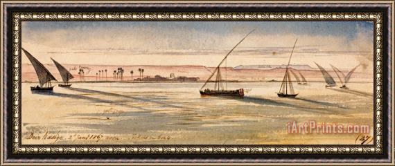 Edward Lear Deir Kadige, Noon., January 2, 1867 (27) Framed Painting