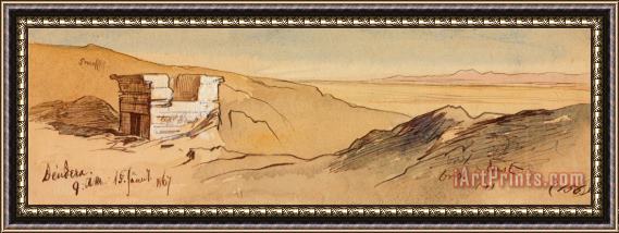 Edward Lear Dendera, 9 00 Am, 15 January 1867 (156) Framed Painting