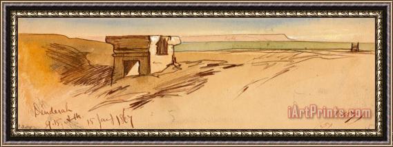 Edward Lear Dendera, 9 15 Am, 15 January 1867 (157) Framed Print