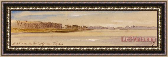 Edward Lear Near Tapha, 9 45 Am, 31 January 1867 (287) Framed Painting