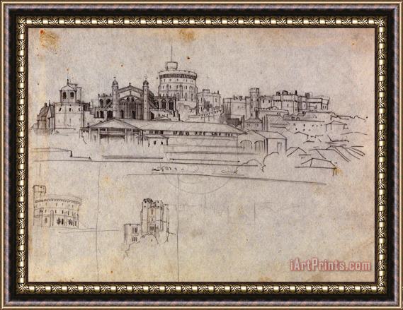 Edward Lear Windsor Castle Framed Print
