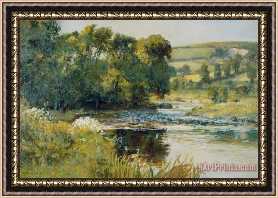 Edward Mitchell Bannister Streamside Framed Painting