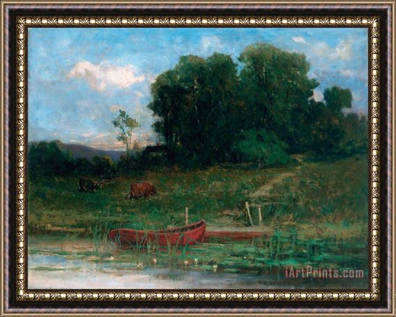 Edward Mitchell Bannister The Farm Landing Framed Painting