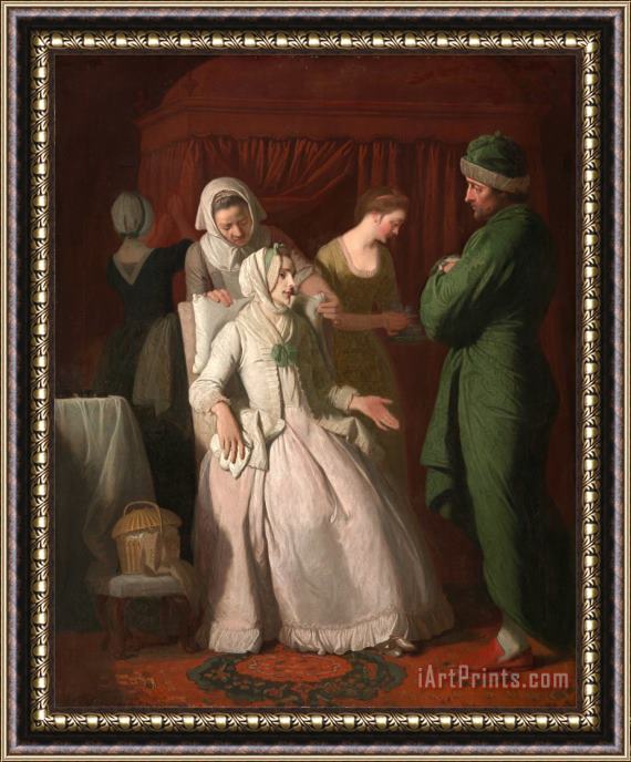 Edward Penny The Virtuous Comforted by Sympathy Framed Painting