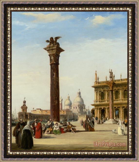 Edward Pritchett Piazza San Marco Venice Framed Painting