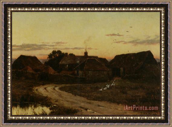 Edward Wilkins Waite End of The Day Framed Print