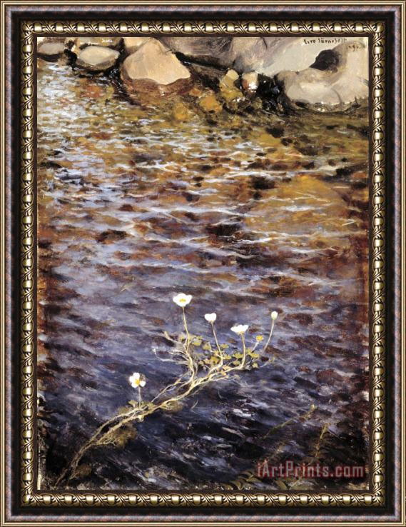 Eero Jarnefelt Pond Water Crowfoot Framed Painting