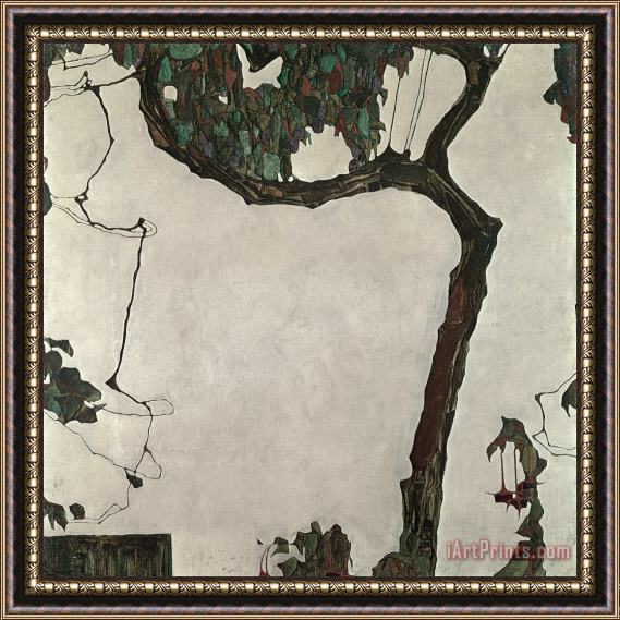 Egon Schiele Autumn Tree Framed Print