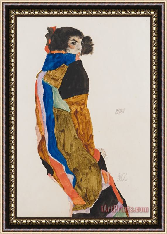 Egon Schiele Moa Framed Painting