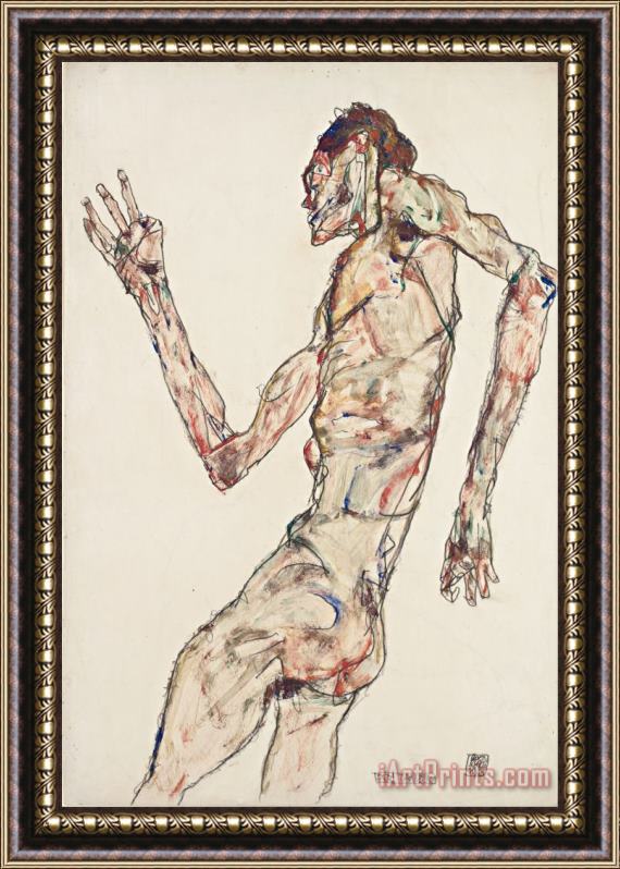 Egon Schiele The Dancer Framed Painting