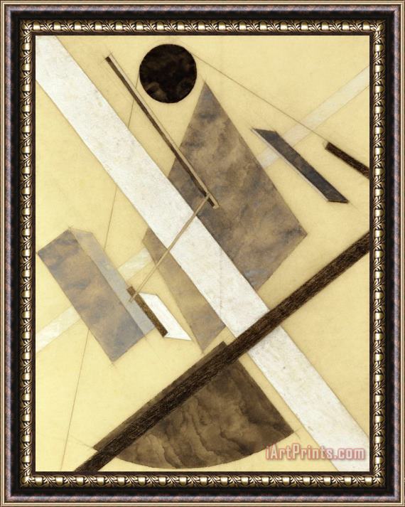 El Lissitzky Proun: Path of Energy And Dynamic Flows Framed Painting