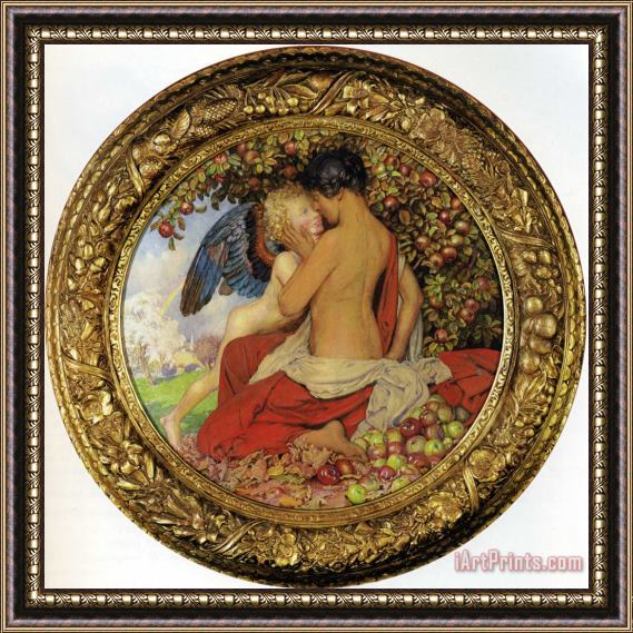 Eleanor Fortescue Brickdale Spring And Autumn Framed Print