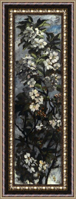 Elizabeth Boott Duveneck Apple Blossoms Framed Painting