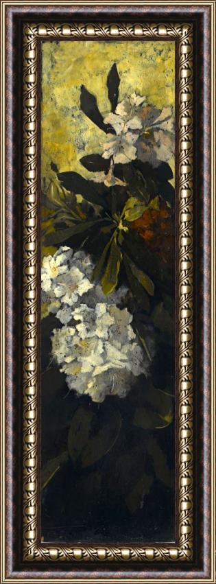 Elizabeth Boott Duveneck Rhododendrons 2 Framed Painting