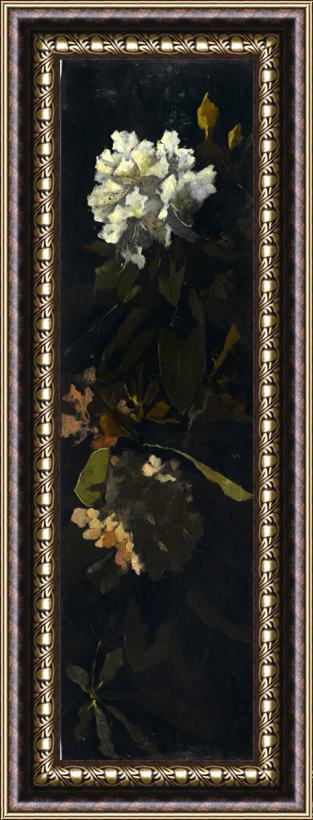 Elizabeth Boott Duveneck Rhododendrons Framed Painting