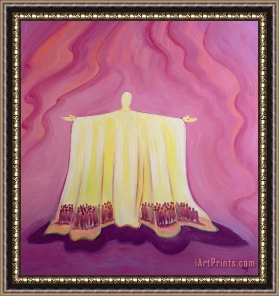 Elizabeth Wang Jesus Christ is like a tent which shelters us in life's desert Framed Painting